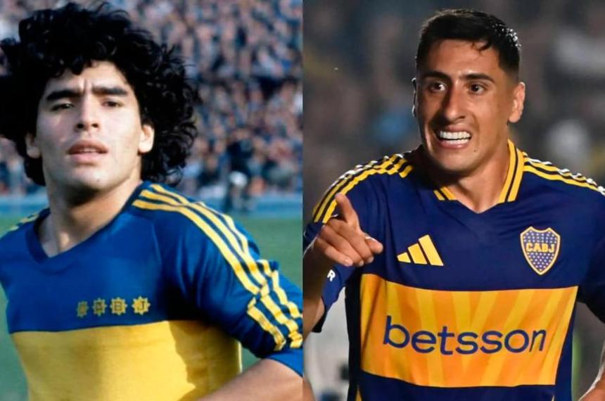 Miguel Merentiel alcanzoacute una marca de Diego Maradona en Boca