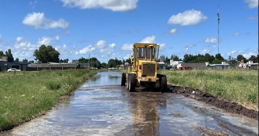 Intensos trabajos luego de la fuerte tormenta en General Pico