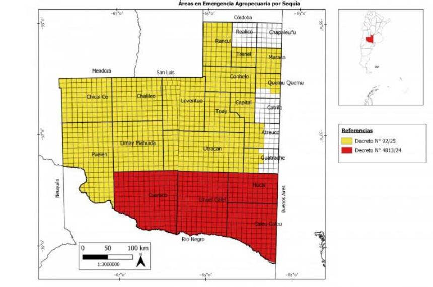 El Gobierno provincial amplioacute las aacutereas en emergencia agropecuaria por sequiacutea