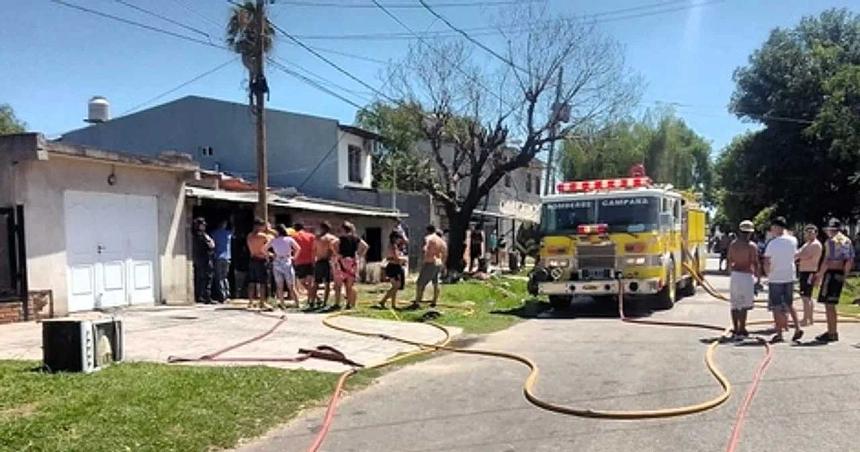 Tragedia en Campana- cuatro nenes murieron por el incendio de una casa