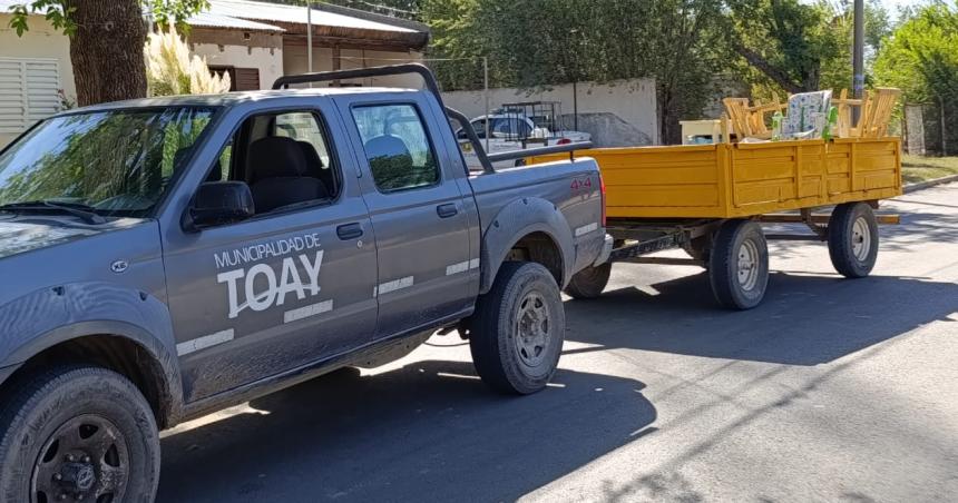 Toay- trasladaron al Albergue a la madre que ocupaba una casa