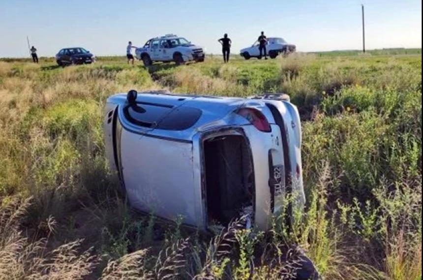 Mordioacute la banquina y volcoacute en la Ruta Provincial 1