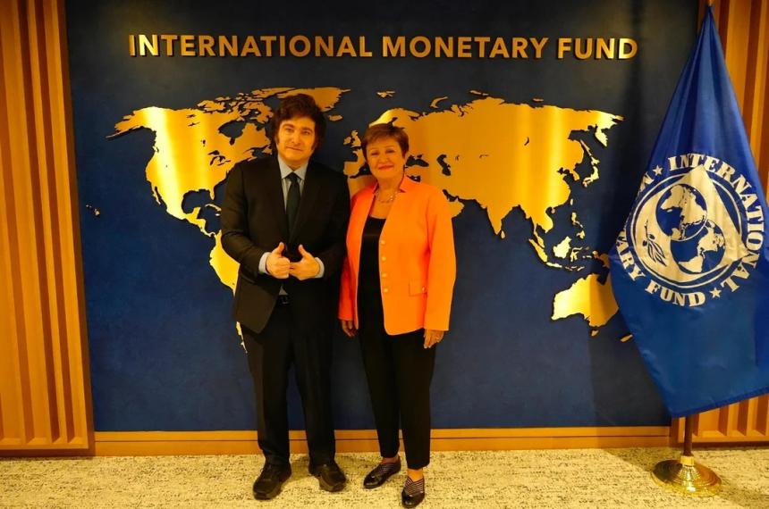 Buscando avanzar en un nuevo acuerdo con el FMI Milei se reunioacute con Kristalina Georgieva en Washington