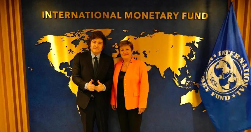 Buscando avanzar en un nuevo acuerdo con el FMI Milei se reunioacute con Kristalina Georgieva en Washington