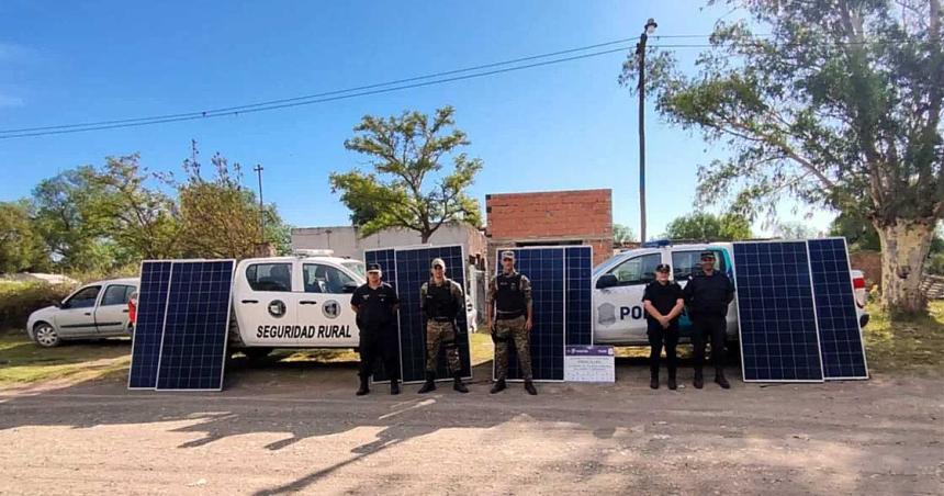 Secuestraron 8 paneles solares sustraiacutedos en La Pampa