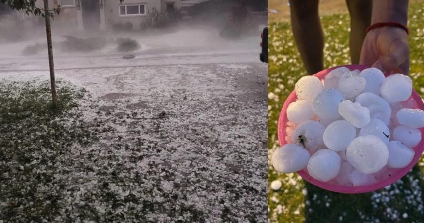 Granizo de 4 centiacutemetros destrozoacute autos y casas en Mar del Plata