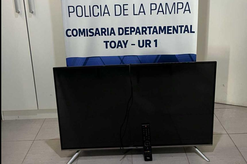 Una pareja detenida por el robo de un televisor en Toay