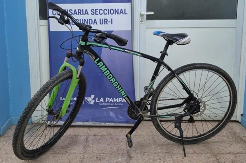 Recuperan una bicicleta robada en Santa Rosa