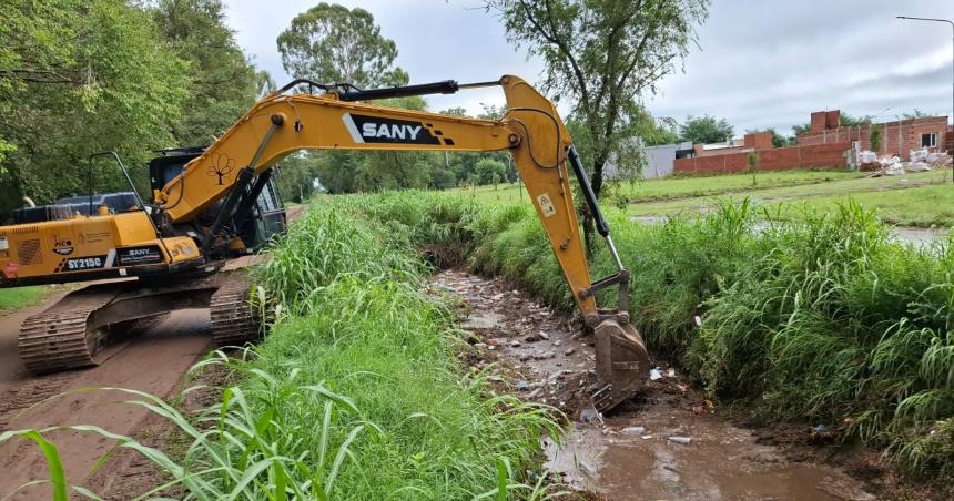 Tras las fuertes lluvias la Municipalidad de General Pico trabaja en zonas criacuteticas