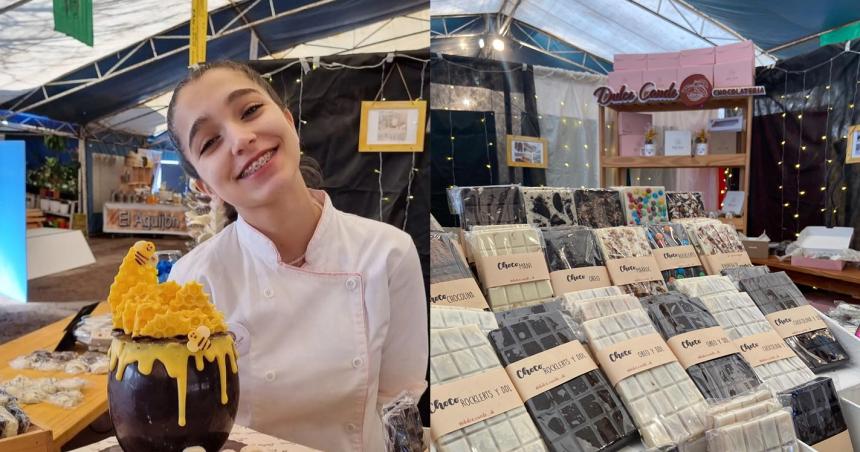 Tiene 16 antildeos se capacita con programas del Gobierno y expande su chocolateriacutea