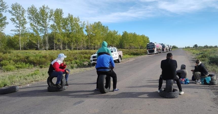 25 de Mayo- corte de ruta de un grupo de desocupados