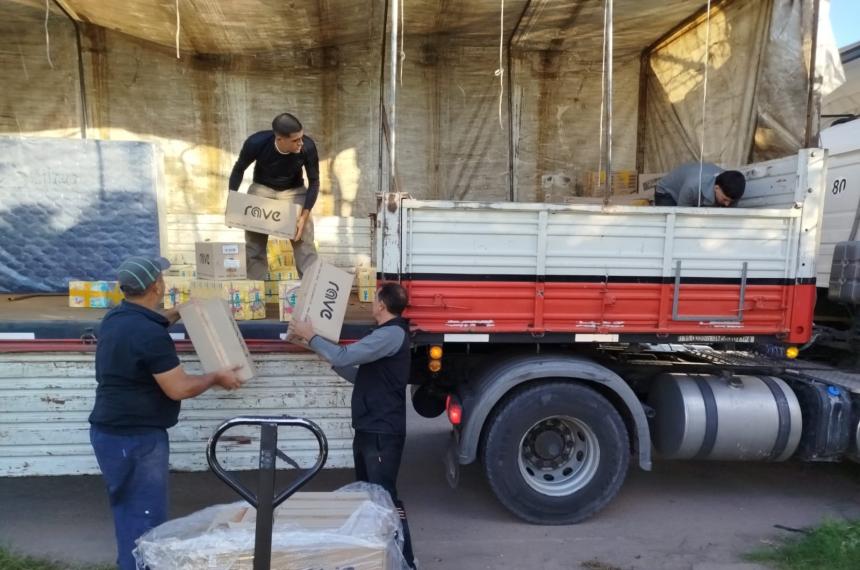 Llegoacute maacutes ayuda de La Pampa a Bahiacutea Blanca