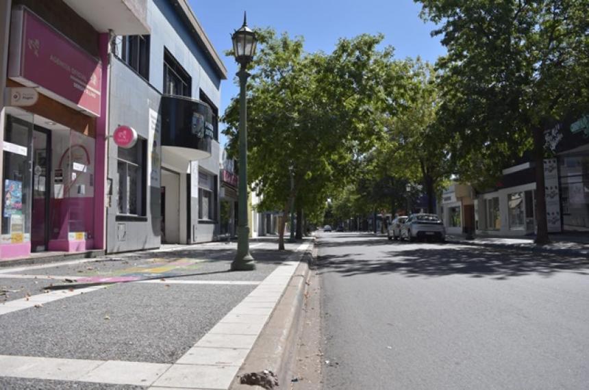 Corte de traacutensito en el centro de Santa Rosa por la obra de modernizacioacuten