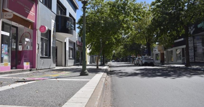 Corte de traacutensito en el centro de Santa Rosa por la obra de modernizacioacuten