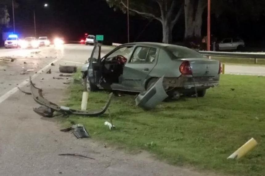 Chocoacute alcoholizado sobre la Ruta 5 y le secuestraron un arma
